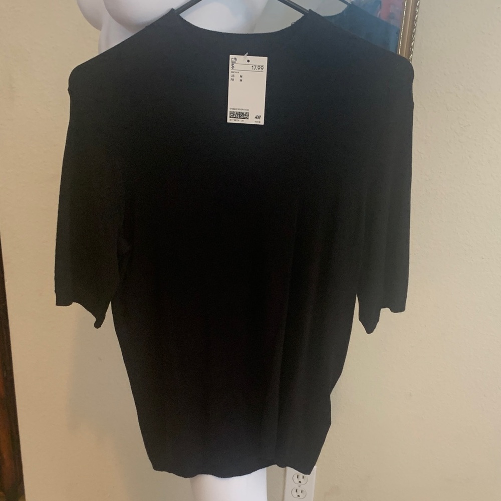 H&M Classic Black Short Sleeve Tee